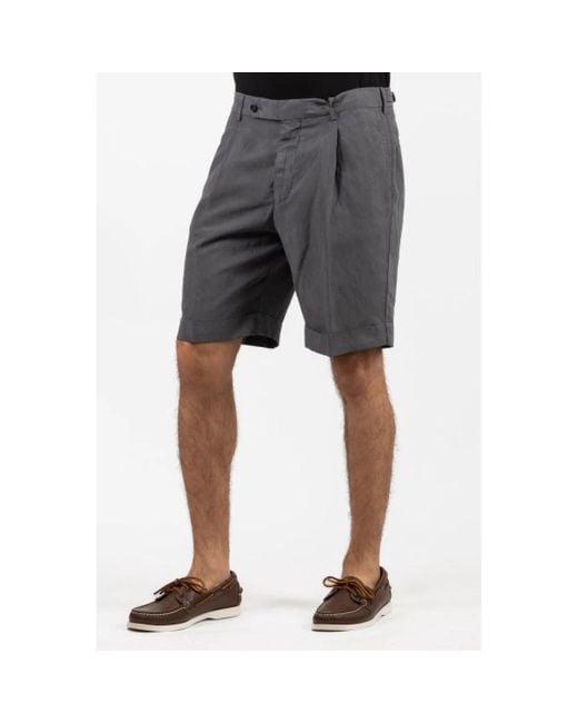 BERWICK 1707 Black Casual Shorts for men