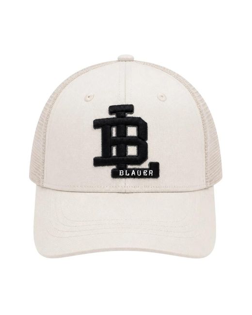Blauer Leichte Merton Baseballkappe in White für Herren