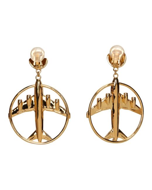 Moschino Metallic Earrings