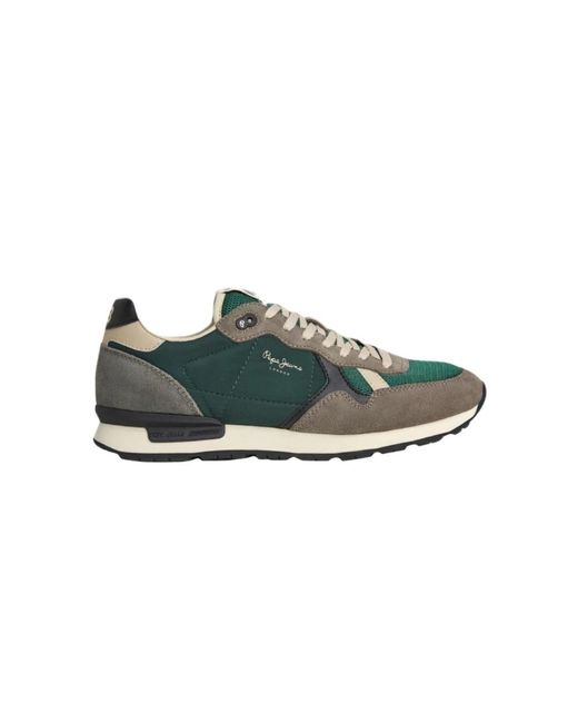 Pepe Jeans Green Sneakers for men