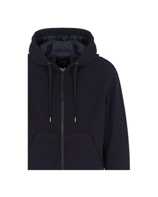 ARMANI EXCHANGE Blue Zip-Throughs for men