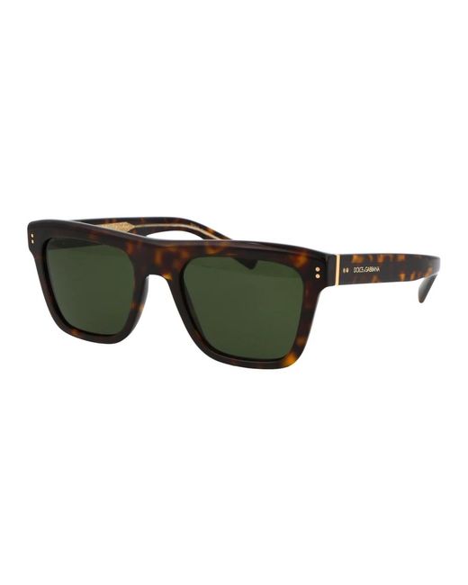 Dolce & Gabbana Stylische sonnenbrille mit modell 0dg4420 in Green für Herren