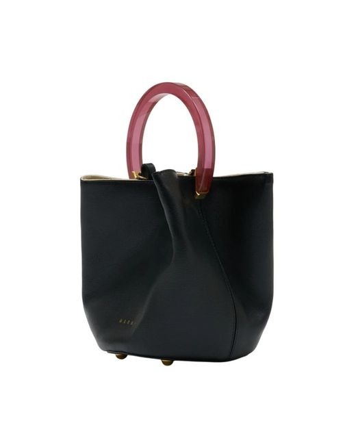 Marni Black Bucket Bags