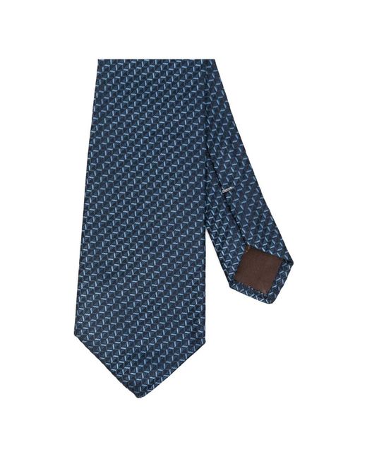 Canali Zijden Stropdas in het Blue voor heren