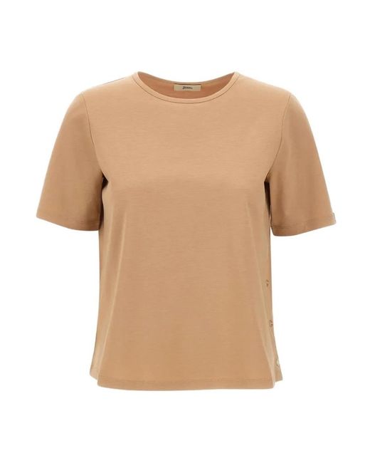 T-Shirts Herno de color Natural