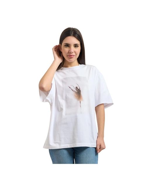 Oversized Tops HUGO de color White