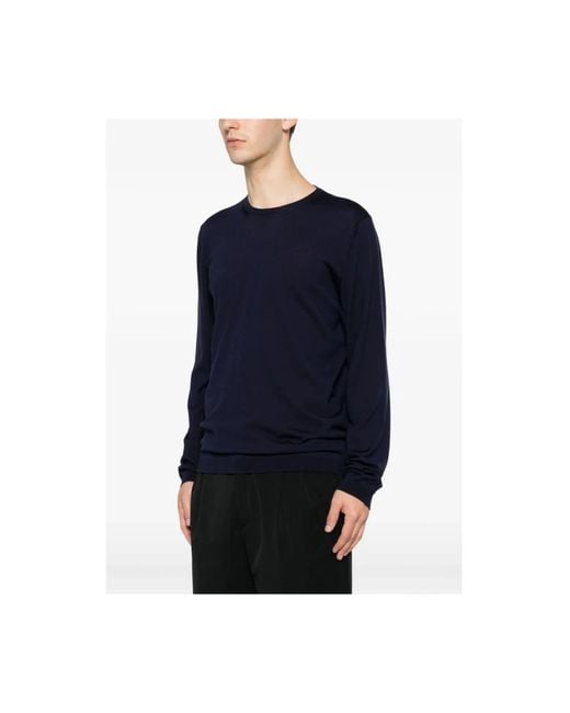 Roberto Collina Blue Round-Neck Knitwear for men