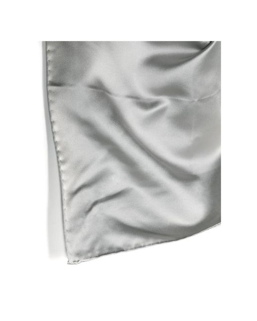 Corneliani Gray Pocket Scarves for men