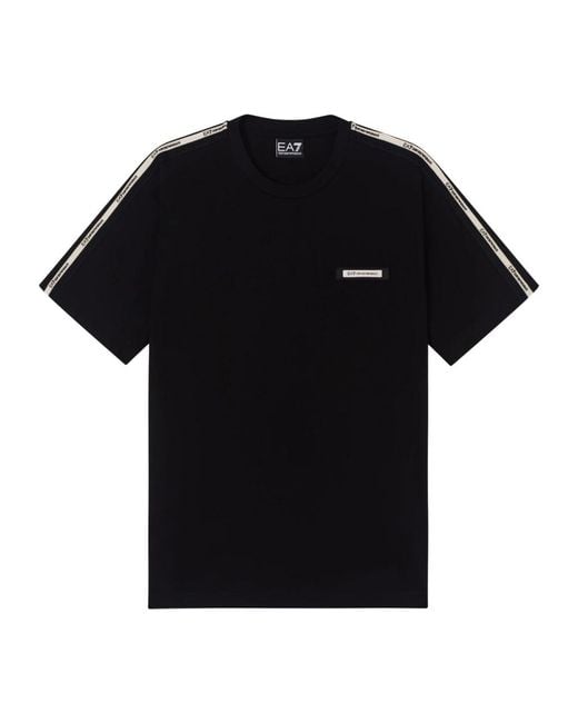 EA7 Black T-Shirts for men