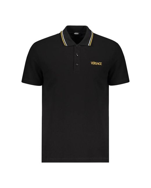 Versace Black Polo Shirts for men