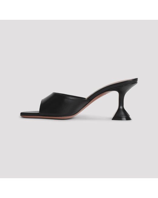 AMINA MUADDI Black Heeled Mules
