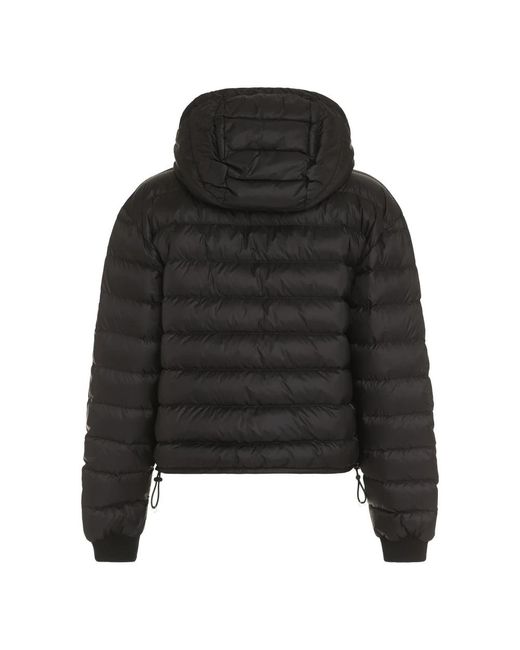 Palm Angels Hooded Down Jacket in het Black