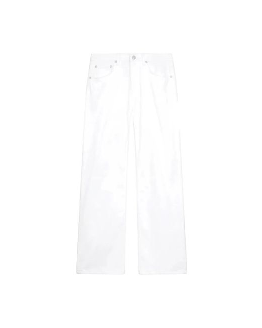 Dondup White Wide Jeans