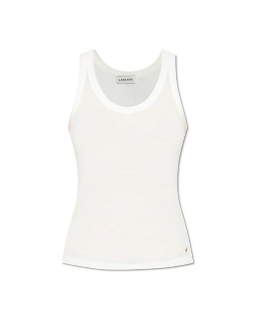 Sleeveless Tops Anine Bing de color White