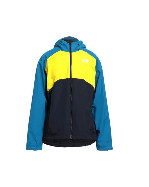 The North Face Fitness ,Veelkleurig ,Stratos Colourblock Dunne Jas in het Blue voor heren