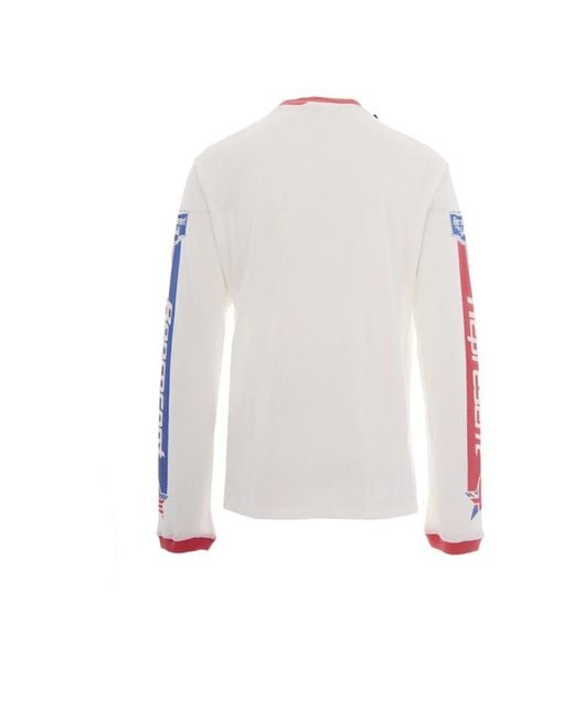 Represent Long Sleeve Training Tops in het White voor heren