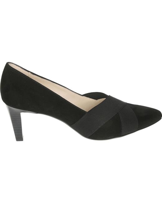 Peter Kaiser Schoenen ,Zwart ,Suède Zwarte Suède Pumps in het Black
