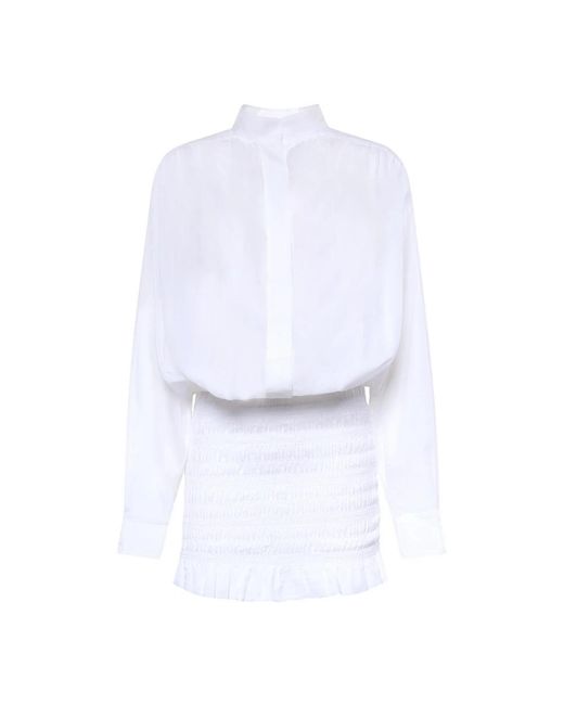 ANDAMANE White Shirt Dresses