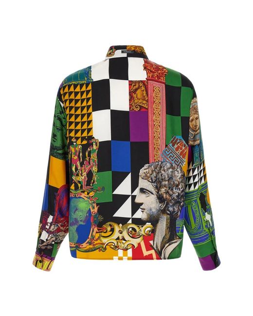 Versace Green Casual Shirts for men