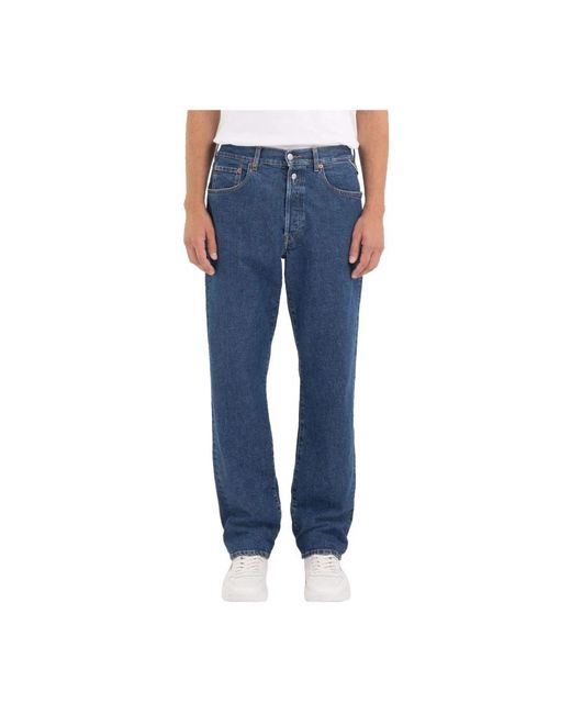 Straight Jeans Replay de hombre de color Blue
