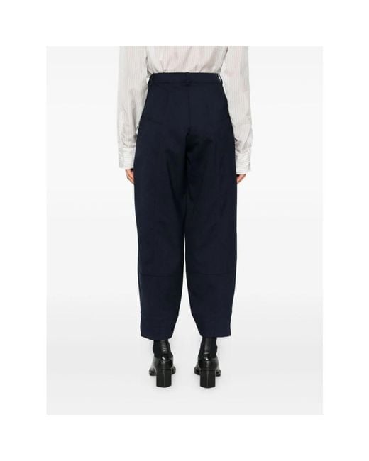 Pinko Blue Cropped Trousers