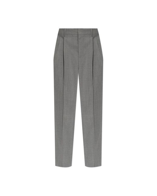Victoria Beckham Straight Trousers in het Gray