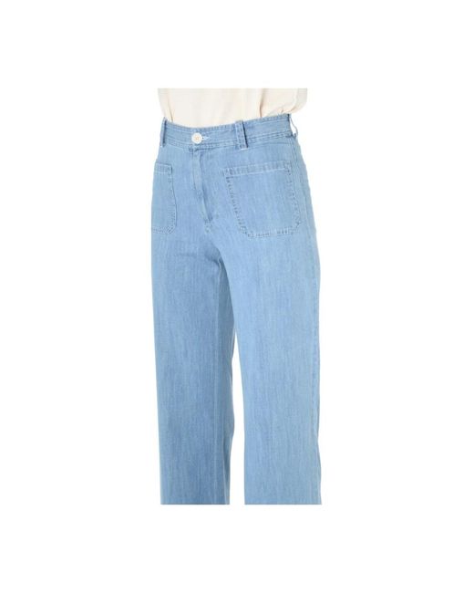 Jeans > flared jeans A.P.C. en coloris Blue
