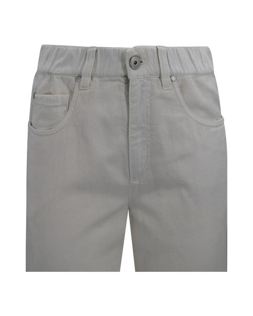 Brunello Cucinelli Gray Straight Jeans