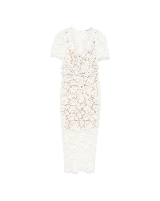 Midi Dresses di Self-Portrait in White