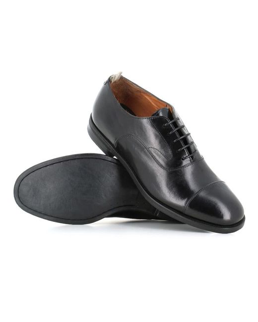 Officine Creative Schwarze leder derby schuhe in Black für Herren