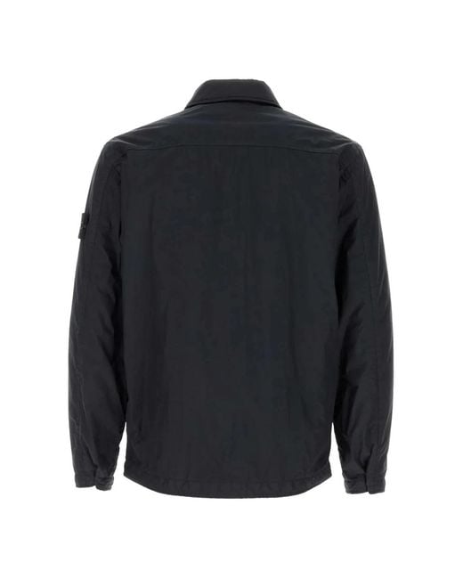 Stone Island Blue Light Jackets for men