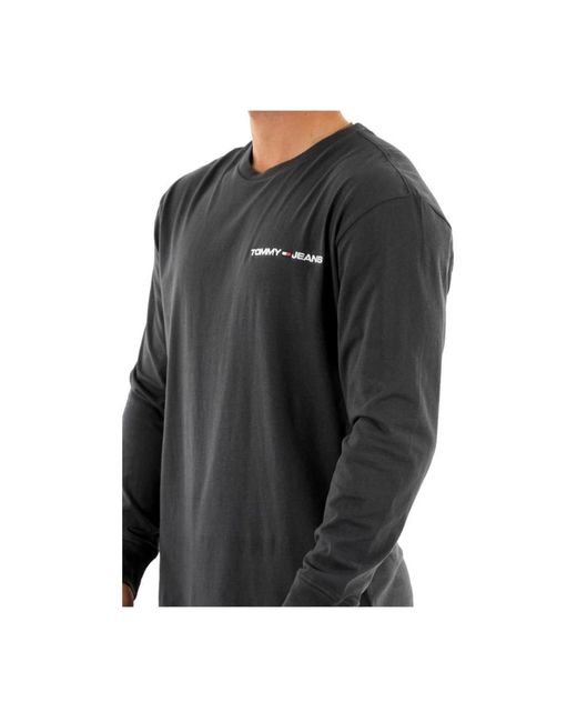 Tommy Hilfiger Black Long Sleeve T-Shirts for men