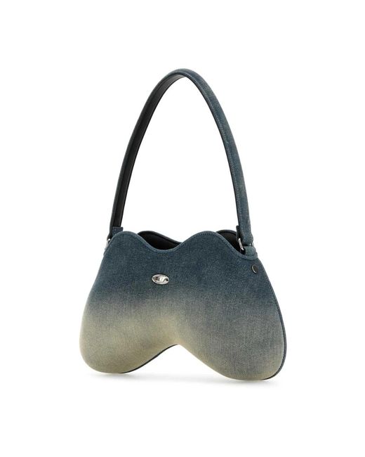 DIESEL Gray Shoulder Bags