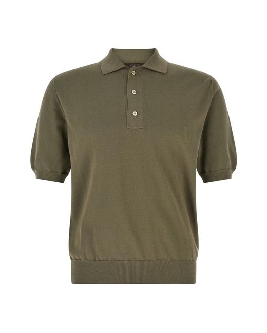 Zanone Green Polo Shirts for men