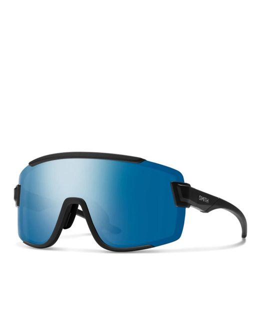Smith Accessoires ,Zwart ,Matte Wildcat Zonnebril in het Blue