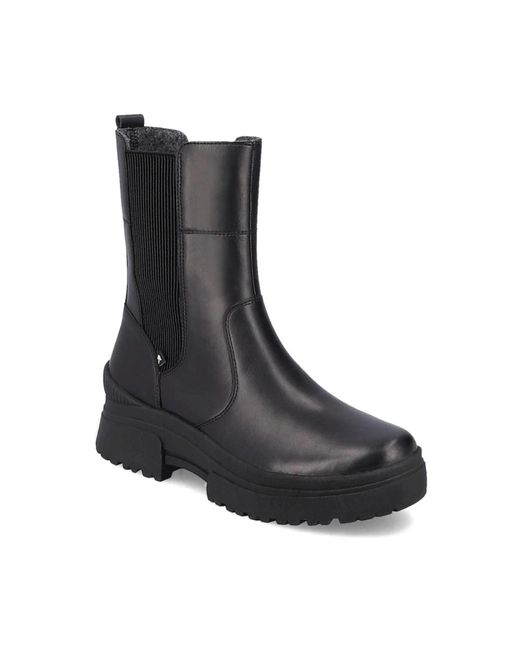 Rieker Black Chelsea Boots