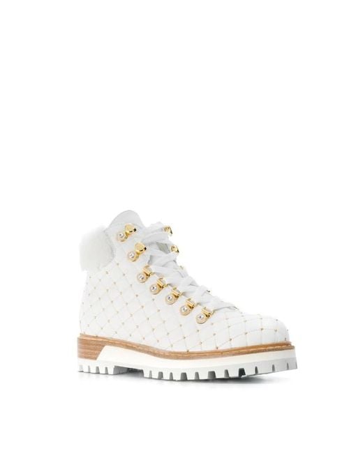 Le Silla White Winter Boots