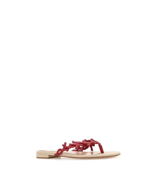 Gianvito Rossi Pink Flip Flops