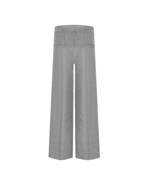 Cambio Gray Wide Trousers