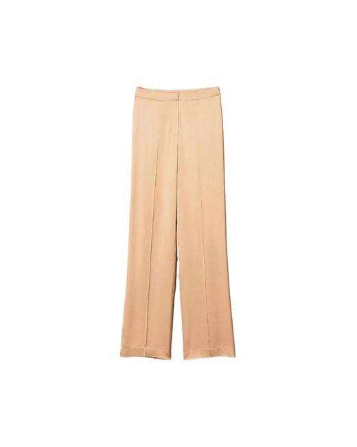 Twinset Natural Wide Trousers