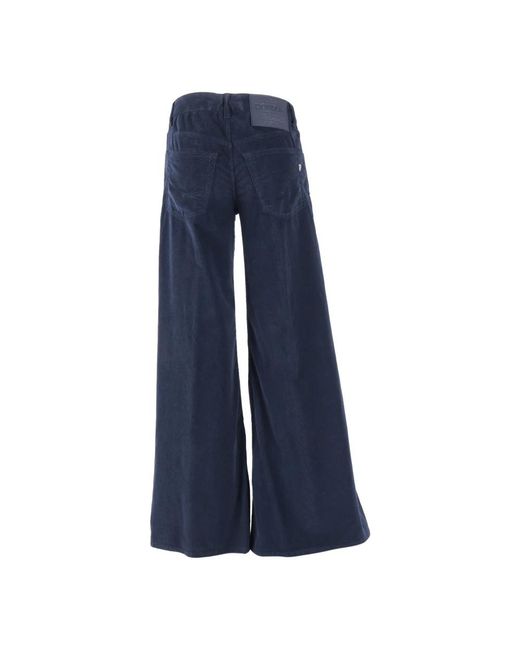 Dondup Blue Wide Trousers