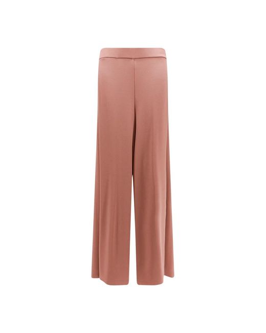 Erika Cavallini Semi Couture Pink Wide Trousers