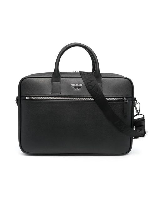 Emporio Armani Black Laptop Bags & Cases for men