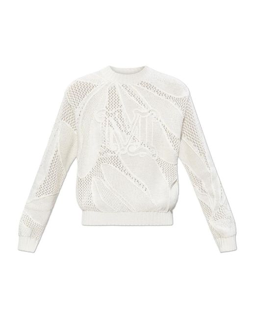 Max Mara Salvo Sweater in het White
