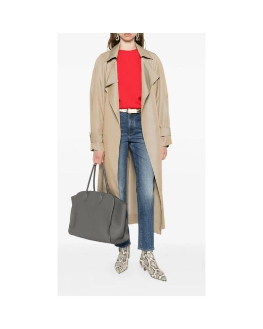 Khaite Red Round-Neck Knitwear