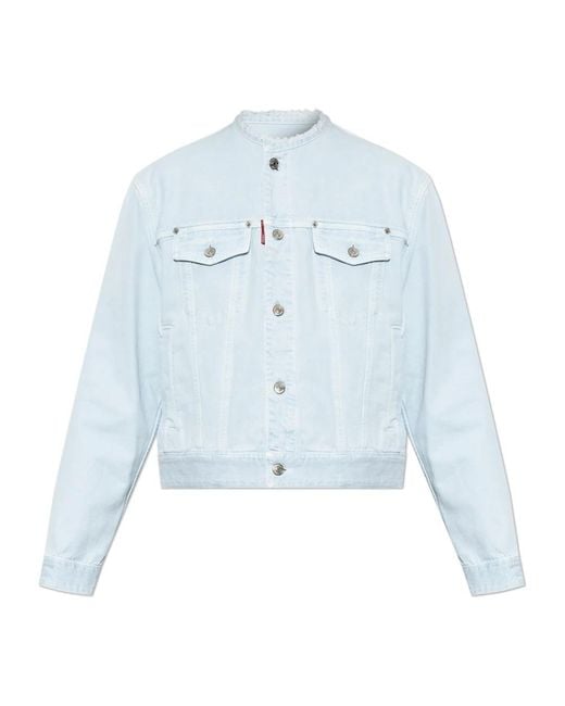 DSquared² Denim Jacket With Pockets in het Blue voor heren