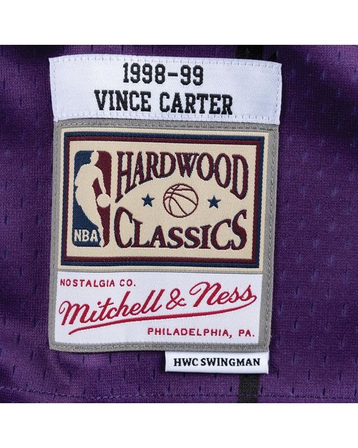Mitchell & Ness Fitness ,Paars ,Toronto Raptors Vince Carter Shirt Paars in het Purple voor heren