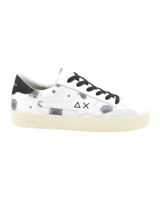 Sun 68 Schoenen ,Wit ,Katy Printed Sneaker in het White