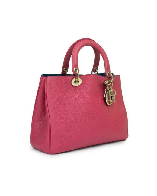 Diorissimo En Cuir Dior En Coloris Rose Lyst