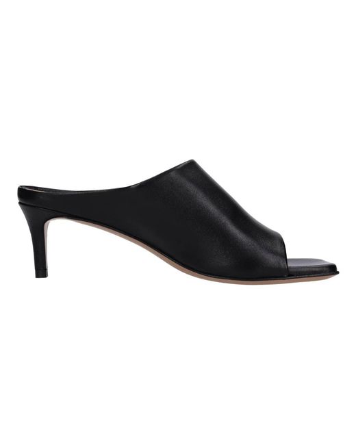 Heeled Mules di Guglielmo Rotta in Black